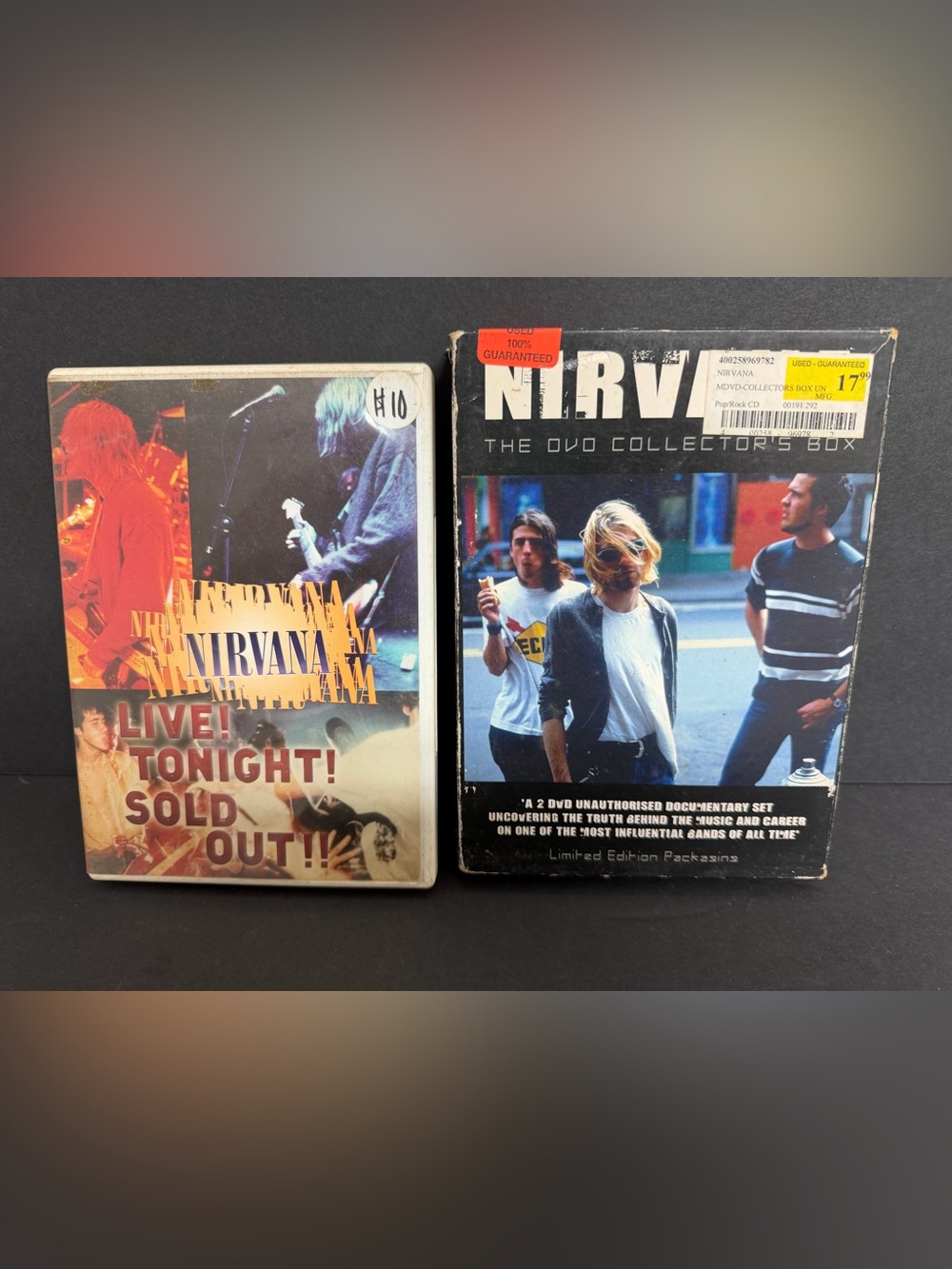 Nirvana Live Collectors Box DVD Lot Excellent